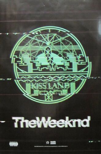 The Weeknd 2013 Kissland Huge 2 Sided Promotional Poster Adequate New Old Stock