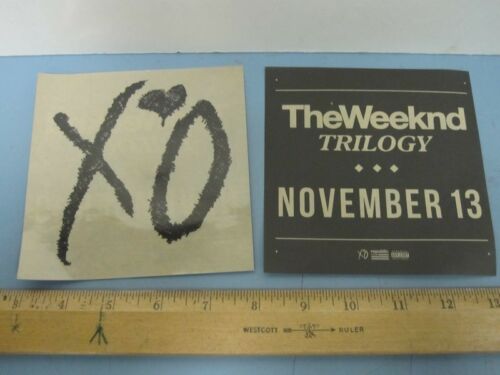 THE WEEKND 2012 2 Trilogy Promotional Stickers New Old Stock Mint Condition